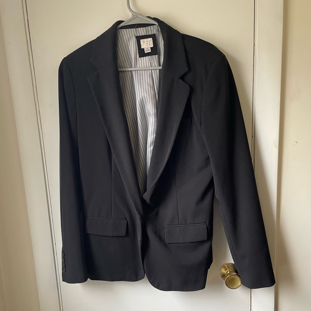 A new day: black blazer